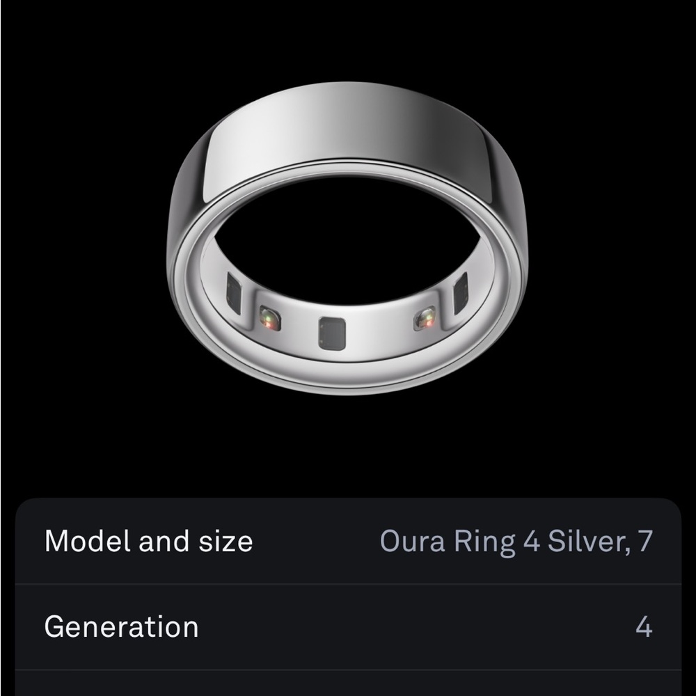 Oura Silver Smart Ring 4